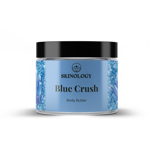Blue Crush Body Butter                 (4 oz)This whipped body butter is a luxurious and nourishing blend of natural ingredients that deeply moisturizes, soothes and hydrates the skin.Skinology Natural SkincareSkinology Natural Skincare