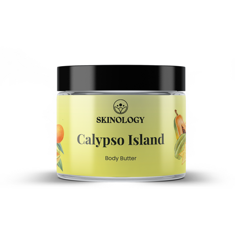 Calypso Island Body Butter         (4 oz)This whipped body butter is a luxurious and nourishing blend of natural ingredients that deeply moisturizes, soothes and hydrates the skin.Skinology Natural SkincareSkinology Natural Skincare