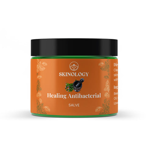Healing Antibacterial SalveThis Antibacterial salve May help with rashes,itching,burns, swelling, bruises, dermatitis, eczema, psoriasis, and more.Skinology Natural SkincareSkinology Natural Skincare