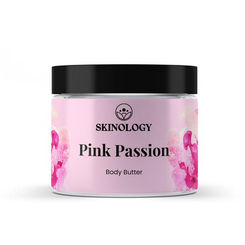 Pink Passion Body Butter               (4 oz)This whipped body butter is a luxurious and nourishing blend of natural ingredients that deeply moisturizes, soothes, and hydrates the skin.Skinology Natural SkincareSkinology Natural Skincare